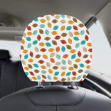 Colorful american football ball pattern Car Headrest Cover
