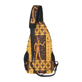 Egypt Hieroglyphics Pattern Print Design 05 All Over Print Chest Bag
