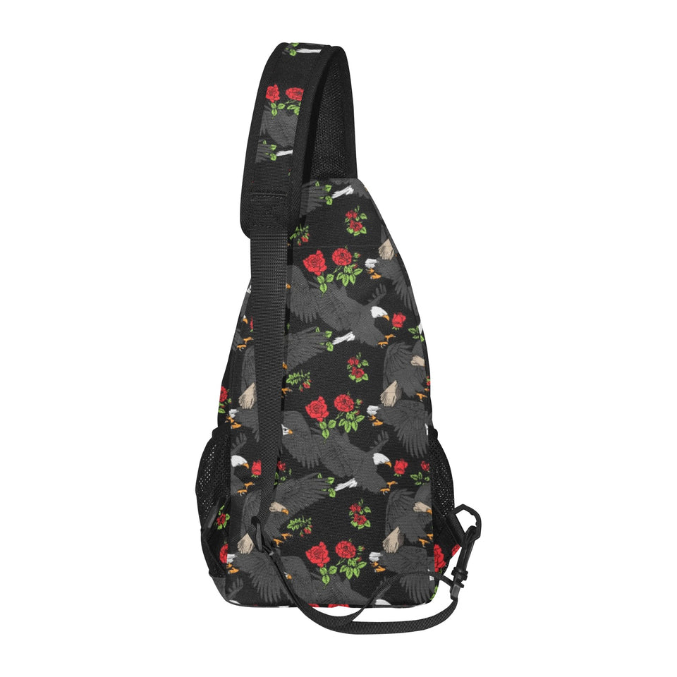 Eagle Pattern Print Design 04 All Over Print Chest Bag