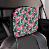 Watermelons tropical palm leaves pattern Car Headrest Cover