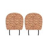 Brick Printed Pattern Print Design 04 Car Headrest Cover