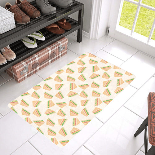 Sandwich Pattern Print Design 01 Doormat
