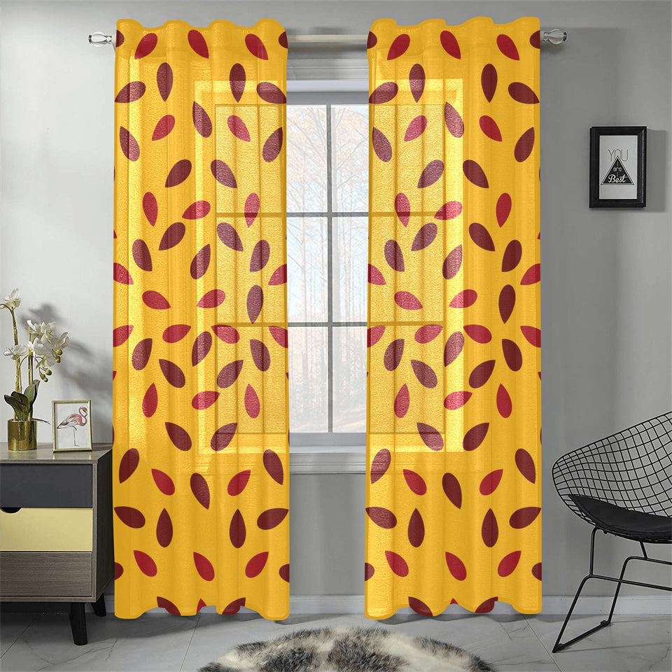 Passion fruit texture Gauze Curtain