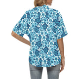 Hibiscus Pattern Print Design 03 Women's All Over Print Hawaiian Shirt