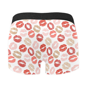 Lips Pattern Print Design 04 Men's All Over Print Boxer Briefs Men's Underwear