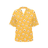 Lion Pattern Print Design 03 Women's All Over Print Hawaiian Shirt