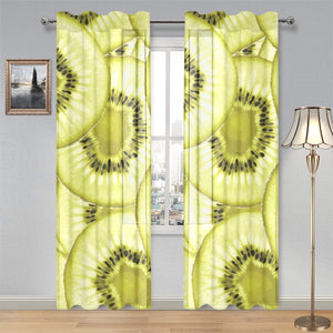 Sliced kiwi pattern Gauze Curtain