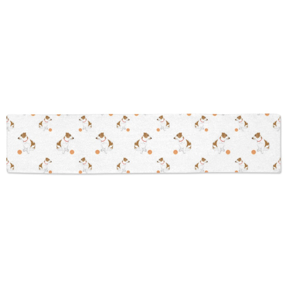 Jack Russel Pattern Print Design 05 Table Runner