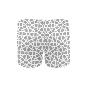 arabic gray pattern Men's Swimming Trunks