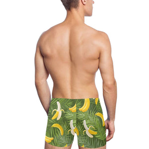 Banana Palm Leaves pattern Men's Swimming Trunks