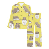 Cute Hamster pattern Men's Long Pajama Set