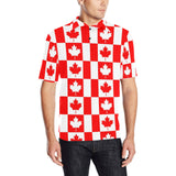 Canada Pattern Print Design 05 Men's All Over Print Polo Shirt