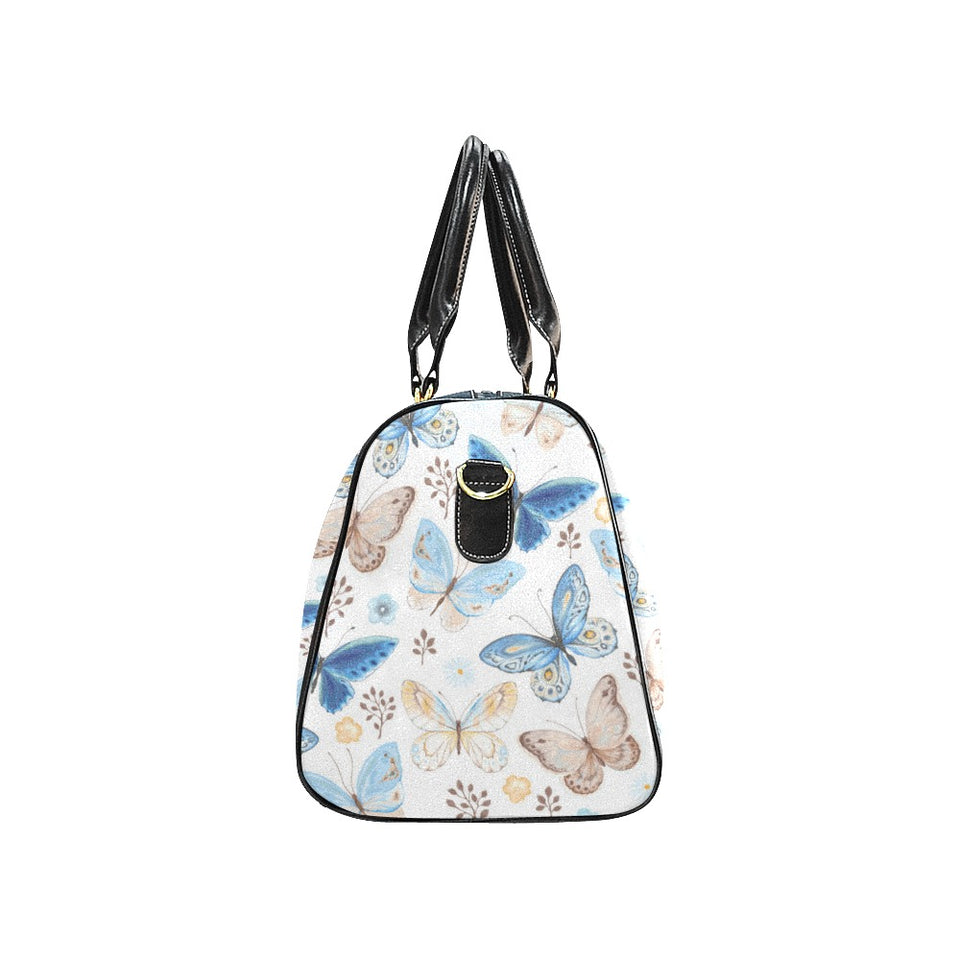 blue butterfly pattern Travel Bag