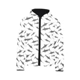 Swordfish Pattern Print Design 04 Kids' Boys' Girls' Padded Hooded Jacket