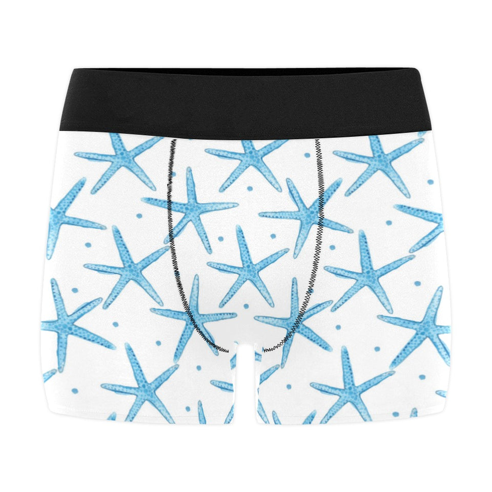 Watercolor starfish pattern Men's All Over Print Boxer Briefs Men's Underwear