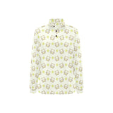 Cute cartoon frog baby pattern Women's Long Sleeve Polo Shirt