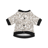 Stingray Pattern Print Design 05 All Over Print Pet Dog Round Neck Fuzzy Shirt