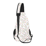 Tennis Pattern Print Design 04 All Over Print Chest Bag