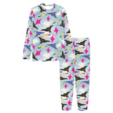 Stingray Pattern Print Design 01 Women's All Over Print Pajama Set
