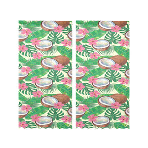 Coconut Pattern Print Design 01 Gauze Curtain