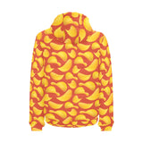 Potato Chips Pattern Print Design 05 Men's Padded Hooded Jacket