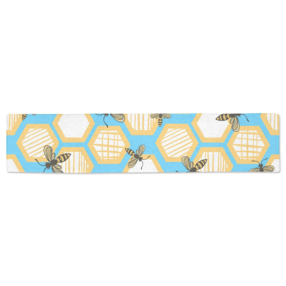 Bee honeycomb pattern Table Runner
