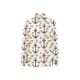 Clown Fish Pattern Print Design 02 Women's Long Sleeve Polo Shirt