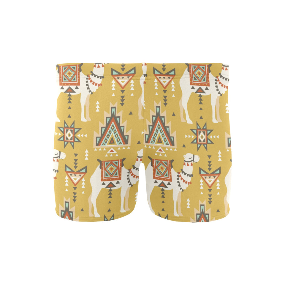 Camels ethnic motif pattern Men's Swimming Trunks