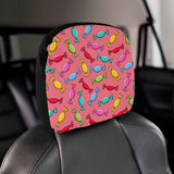 Colorful wrapped candy pattern Car Headrest Cover