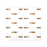 Cute beagle dog sleeping pattern Gauze Curtain
