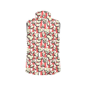 Popcorn Pattern Print Design 05 Men's Padded Vest