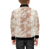 Beautiful hexagon japanese pattern Kids' Boys' Girls' Bomber Jacket