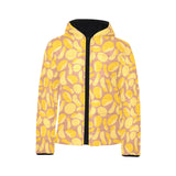 Potato Chips Pattern Print Design 01 Kids' Boys' Girls' Padded Hooded Jacket