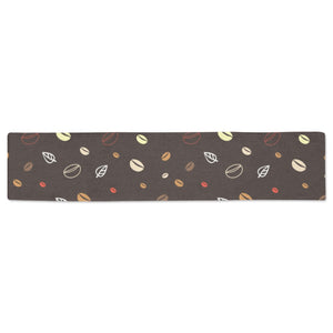 Coffee bean leave pattern Table Runner