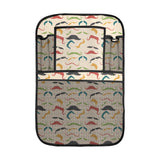 Mustache Beard Pattern Print Design 03 Car Seat Back Organizer