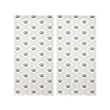 Dog Paws Pattern Print Design 03 Gauze Curtain