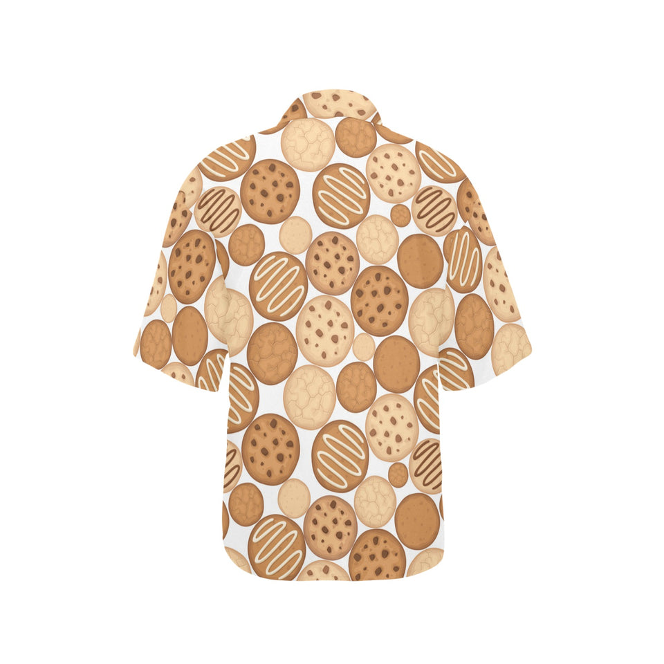 Various cookie pattern Women's All Over Print Hawaiian Shirt