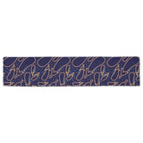 Eggplant Pattern Print Design 04 Table Runner
