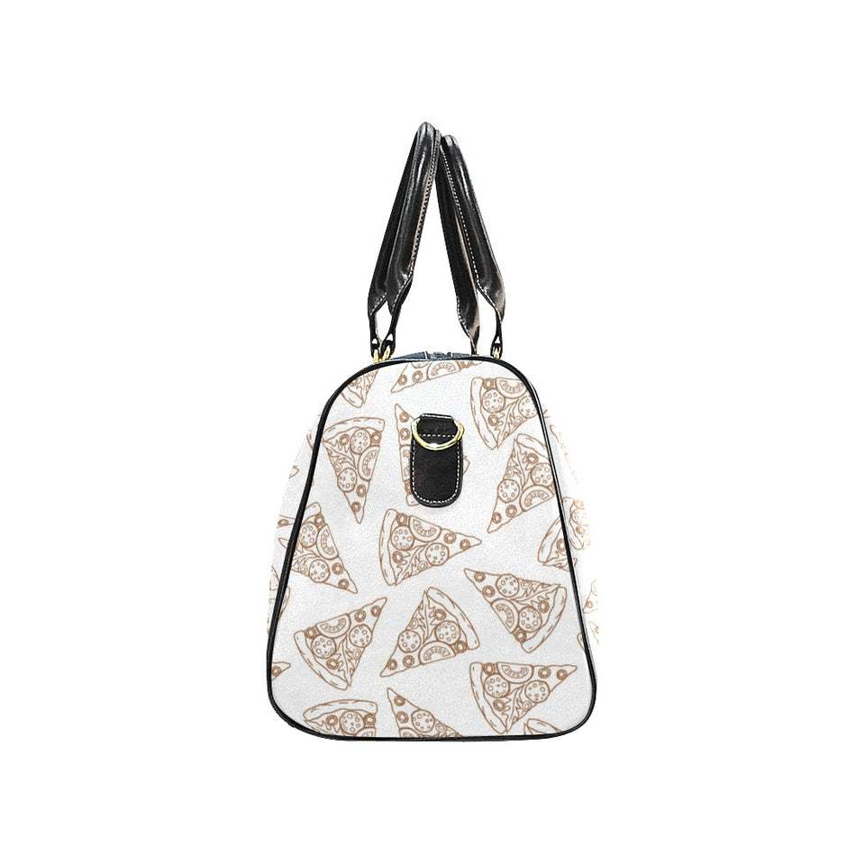 Hand drawn pizza pattern Travel Bag