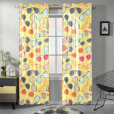 Sun Glasses Pattern Print Design 05 Gauze Curtain