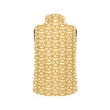 Pretzels Pattern Print Design 01 Women's Padded Vest