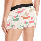 Cute whale pattern Men's All Over Print Boxer Briefs Men's Underwear