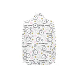 Siberian Husky design pattern Women's Long Sleeve Polo Shirt