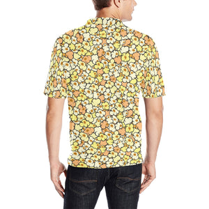Popcorn Pattern Print Design 03 Men's All Over Print Polo Shirt