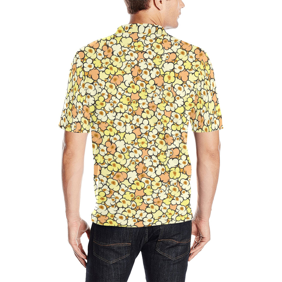 Popcorn Pattern Print Design 03 Men's All Over Print Polo Shirt