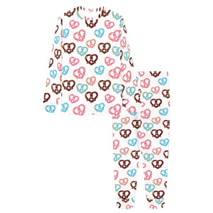 Pretzels Pattern Print Design 04 Women's All Over Print Pajama Set