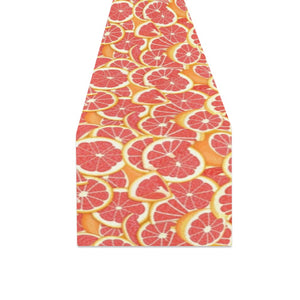 Tropical grapefruit pattern Table Runner
