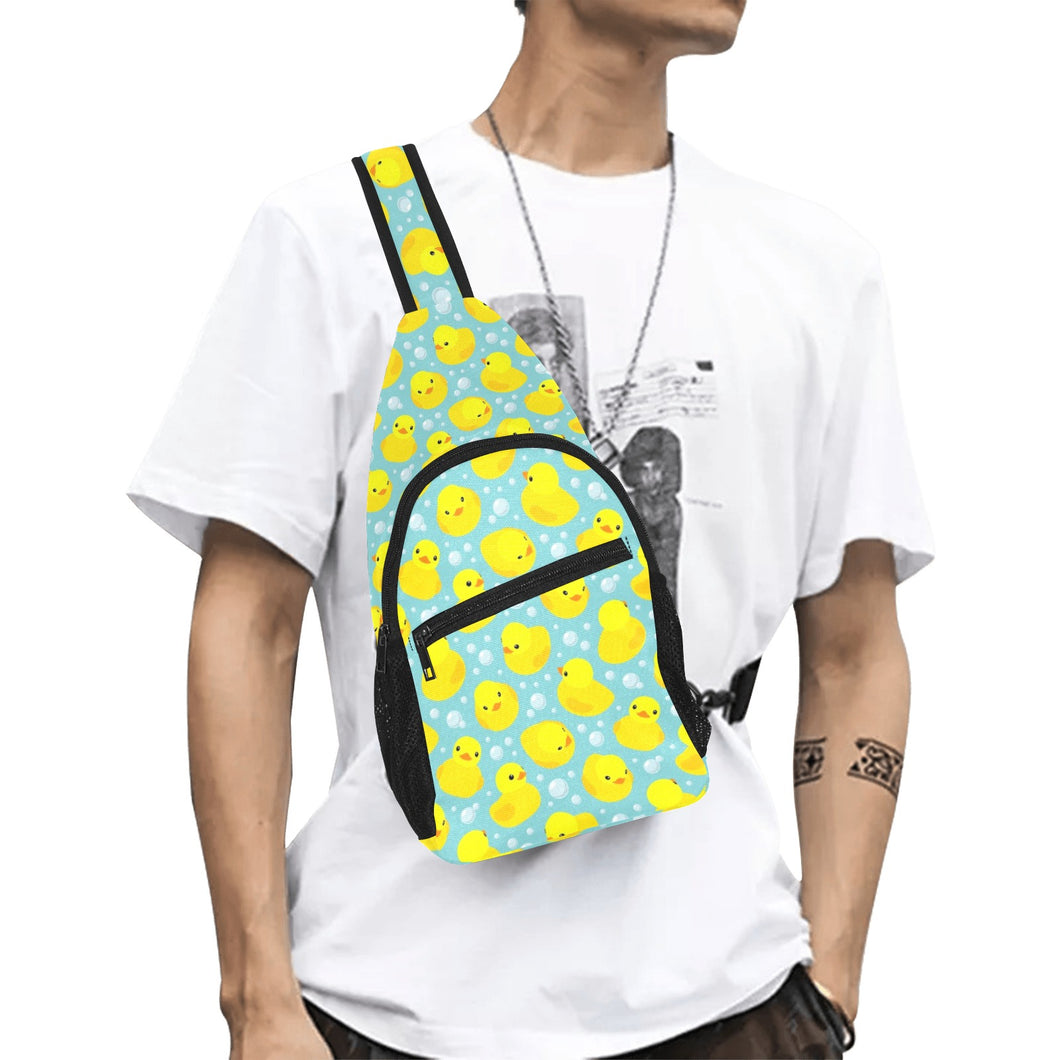 Duck Pattern Print Design 03 All Over Print Chest Bag