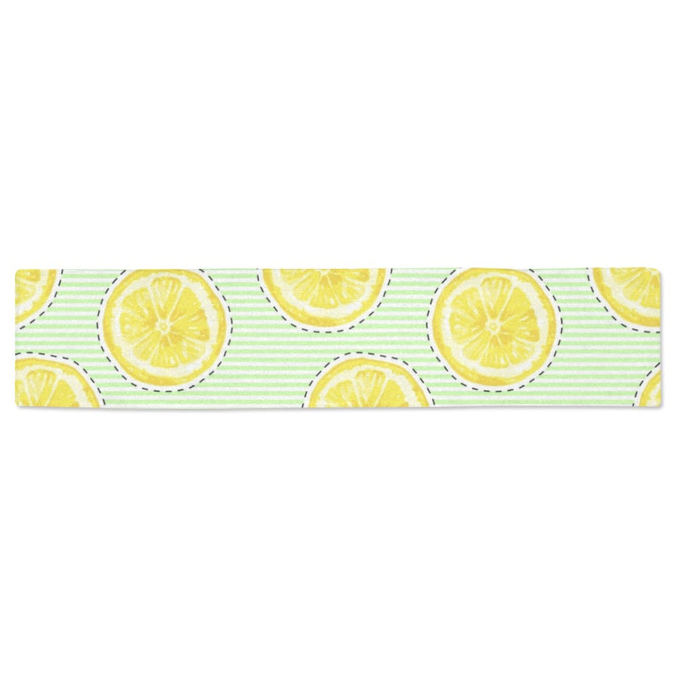 slice of lemon pattern Table Runner