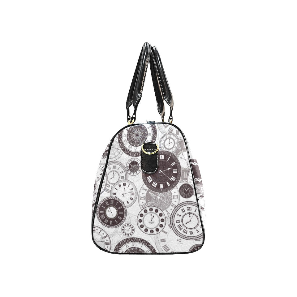 Classic vintage clock pattern Travel Bag